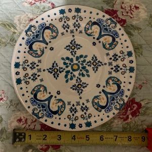 💙 Teal & Blue Ceramic Plate / Dish